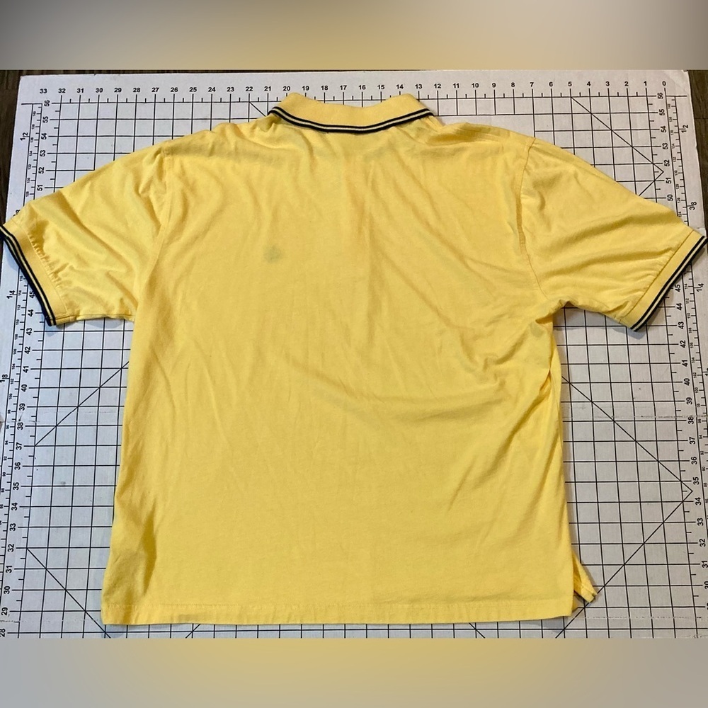 Brooks Brothers Men’s Size Large Yellow/Blue Polo Shirt - Picture 7 of 7